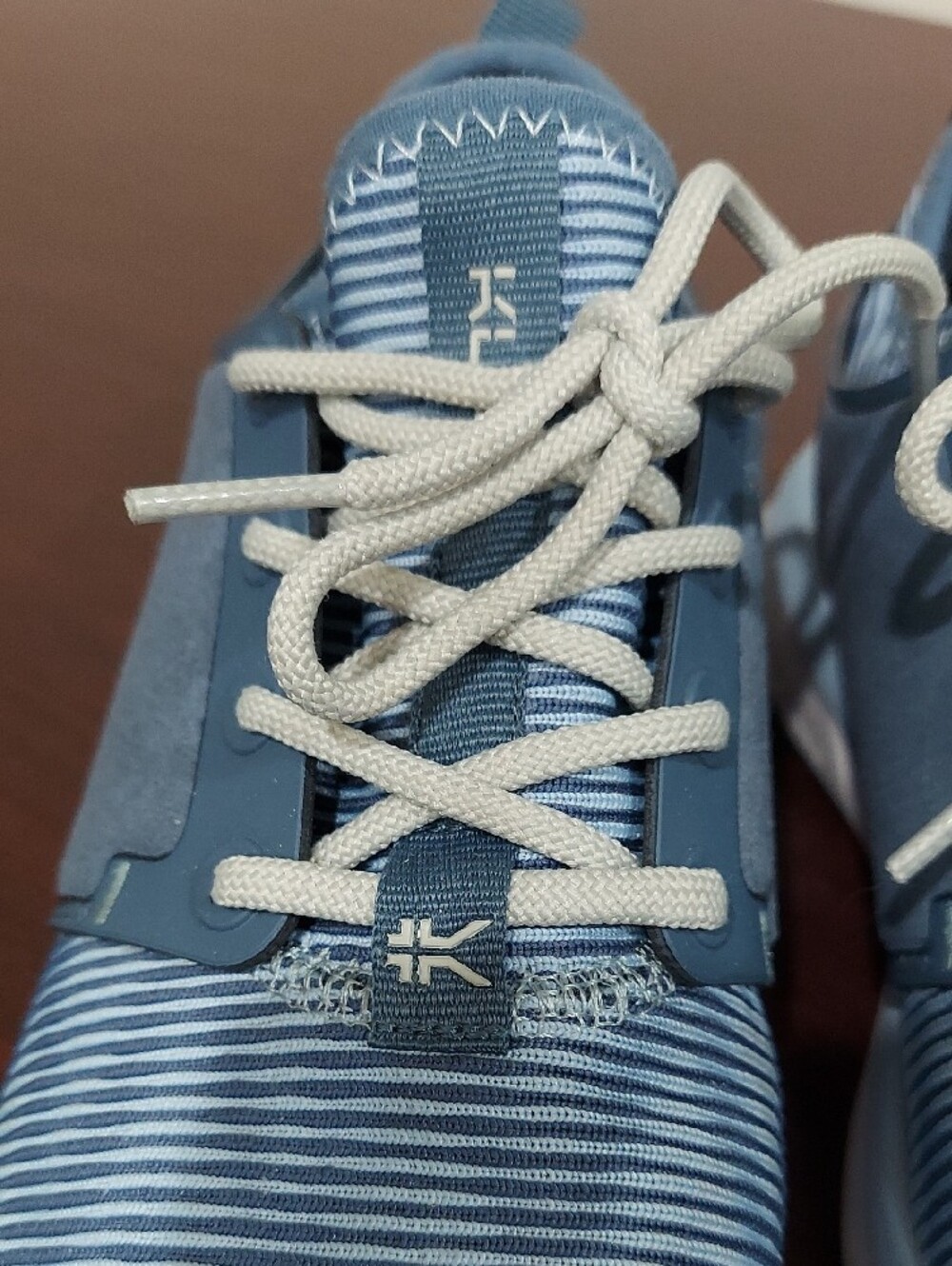 KURU Atom Women's Blue Striped Lightweight Sneakers - Picture 8 of 11
